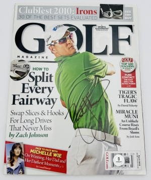 Zach Johnson, Zach Johnson autograph, Zach Johnson signed magazine, Drake Bulldogs, Drake University golf, Drake Bulldogs memorabilia, Golf Magazine autograph, PGA Tour memorabilia, golf autograph collectible, signed golf magazine, golf fan collectible, Masters champion golfer, sports magazine autograph, golf signed collectible, golf memorabilia collectible