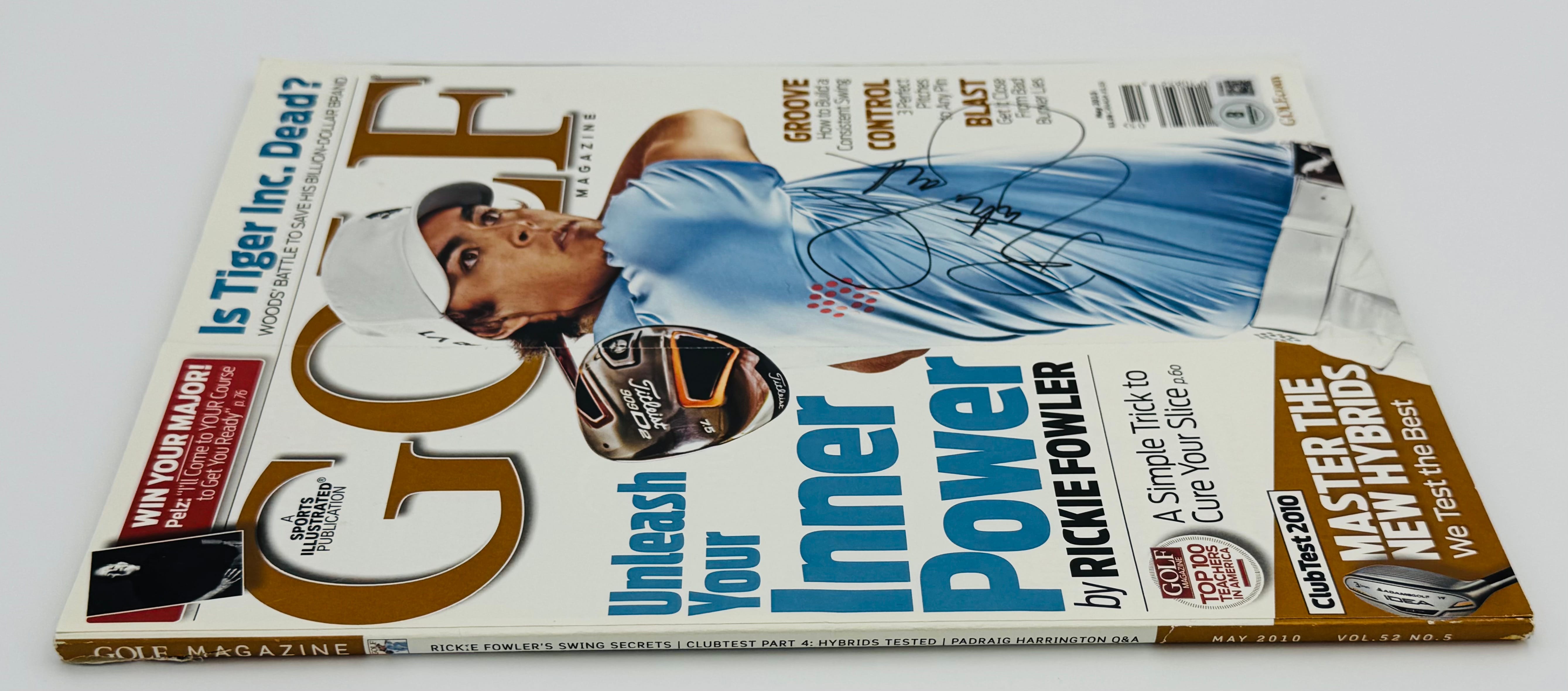 Rickie Fowler signed Golf Magazine May 2010 autograph PGA U.S. Open BAS K1 - Image 3