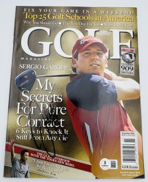 Sergio Garcia, Sergio Garcia autograph, Sergio Garcia signed magazine, Golf Magazine autograph, PGA Tour memorabilia, Masters golfer, golf autograph collectible, signed golf magazine, golf fan collectible, PGA golf memorabilia, golf magazine collectible, professional golf memorabilia, sports magazine autograph, golf signed collectible, golf memorabilia collectible