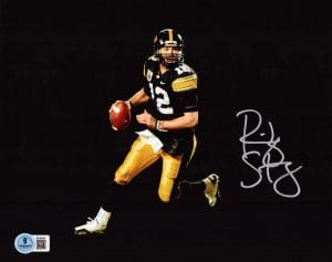 Ricky Stanzi, Ricky Stanzi autograph, Ricky Stanzi signed photo, Iowa Hawkeyes, Iowa Hawkeyes football, Iowa signed photo, Hawkeyes memorabilia, Iowa football collectible, Signed 8x10 photo, College football signed photo, NCAA football memorabilia, Big Ten football memorabilia, Iowa quarterback autograph, Hawkeyes signed photo, Iowa football photo