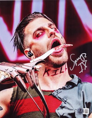 Spencer Charnas Signed 8x10 Photo Ice Nine Kills Autograph BAS 678