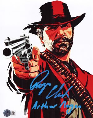 Roger Clark Signed Arthur Morgan 8x10 Photo Red Dead Redemption Autograph BAS 03