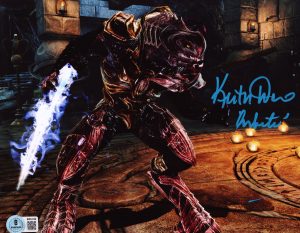 Keith David Signed Arbiter Thel 'Vadam 8x10 Photo Halo Autograph BAS 748
