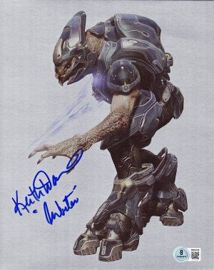 Keith David Signed Arbiter Thel 'Vadam 8x10 Chrome Photo Halo Autograph BAS 759