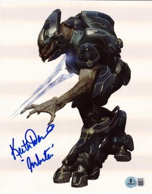Keith David Signed Arbiter Vadam 8x10 Holographic Photo Halo Autograph BAS 757