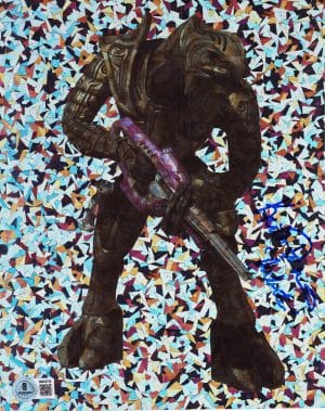 Keith David Signed Arbiter Vadam 8x10 Holographic Photo Halo Autograph BAS 755