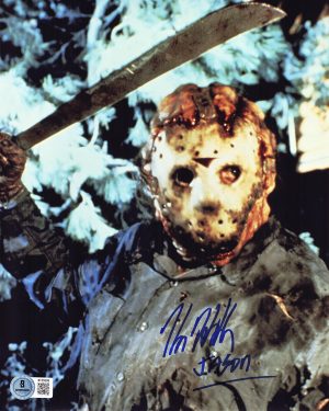 Kane Hodder Signed Jason Voorhees 8x10 Photo Friday the 13th Autograph BAS 588
