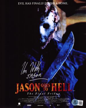 Kane Hodder Signed Jason Voorhees 8x10 Photo Friday the 13th Autograph BAS 577
