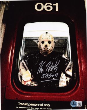 Kane Hodder Signed Jason Voorhees 8x10 Photo Friday the 13th Autograph BAS 574