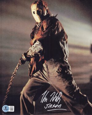 Kane Hodder Signed Jason Voorhees 8x10 Photo Friday the 13th Autograph BAS 573