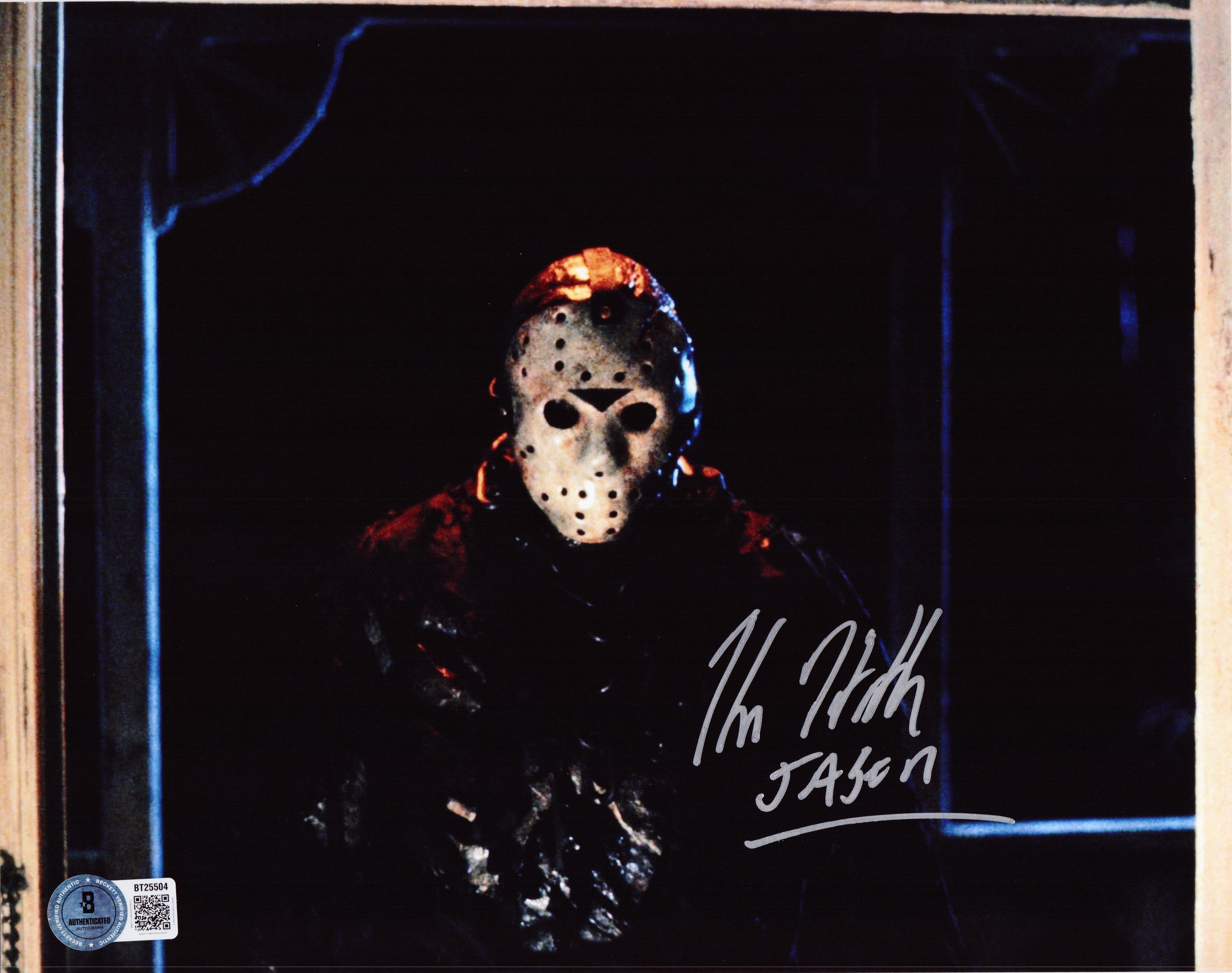 Kane Hodder Signed Jason Voorhees 8x10 Photo Friday the 13th Autograph BAS 504