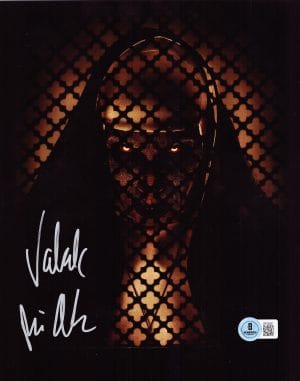 Bonnie Aarons, Valak, The Nun, The Nun 2, The Conjuring, The Conjuring Universe, Signed The Nun Photo, Bonnie Aarons Autograph, Valak Autograph, Horror Memorabilia, Horror Movie Collectibles, Supernatural Horror, BAS Certified, Beckett Authenticated, Signed 8x10 Photo