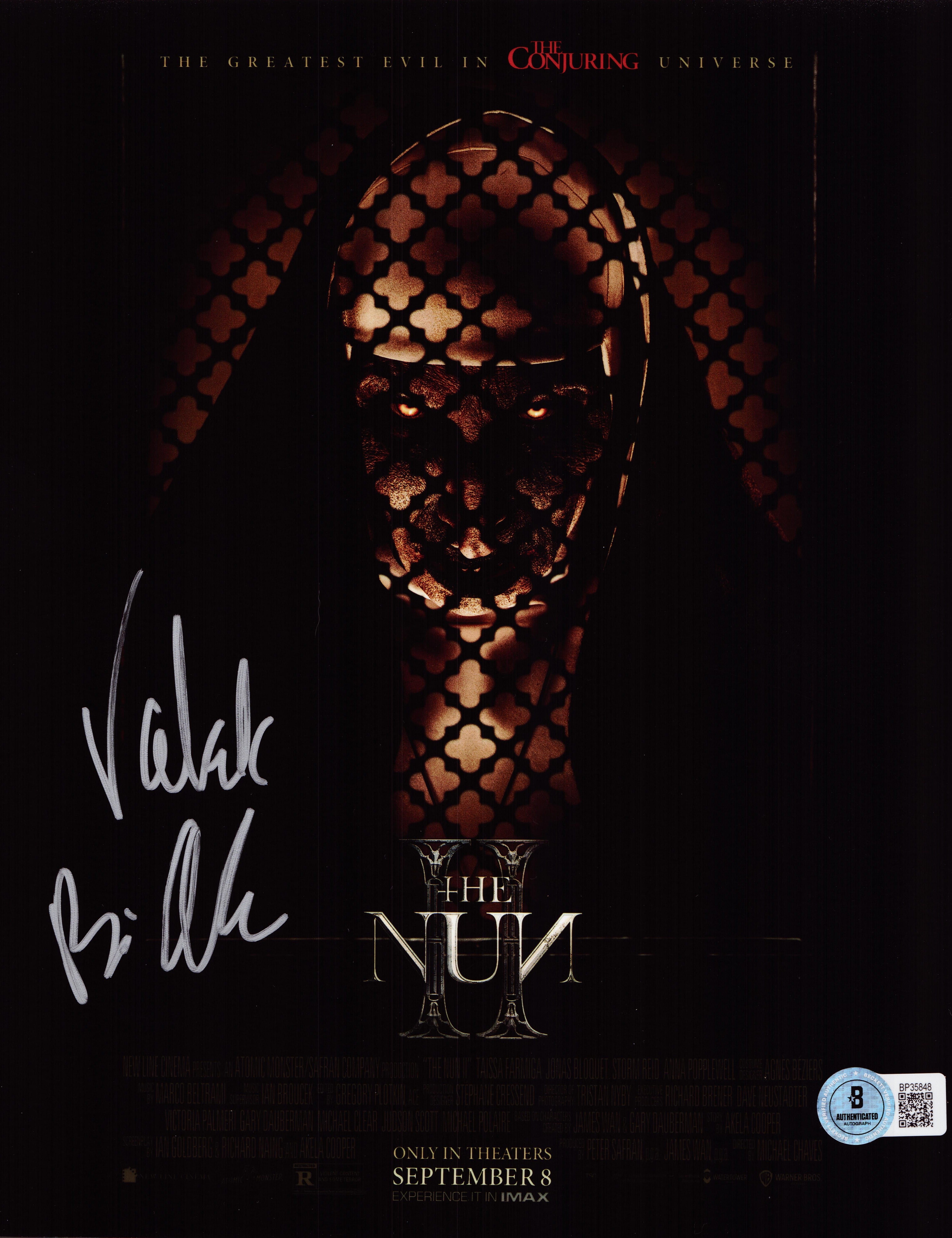 Bonnie Aarons Signed The Nun 8x10 Photo The Conjuring Autograph Valak BAS 848