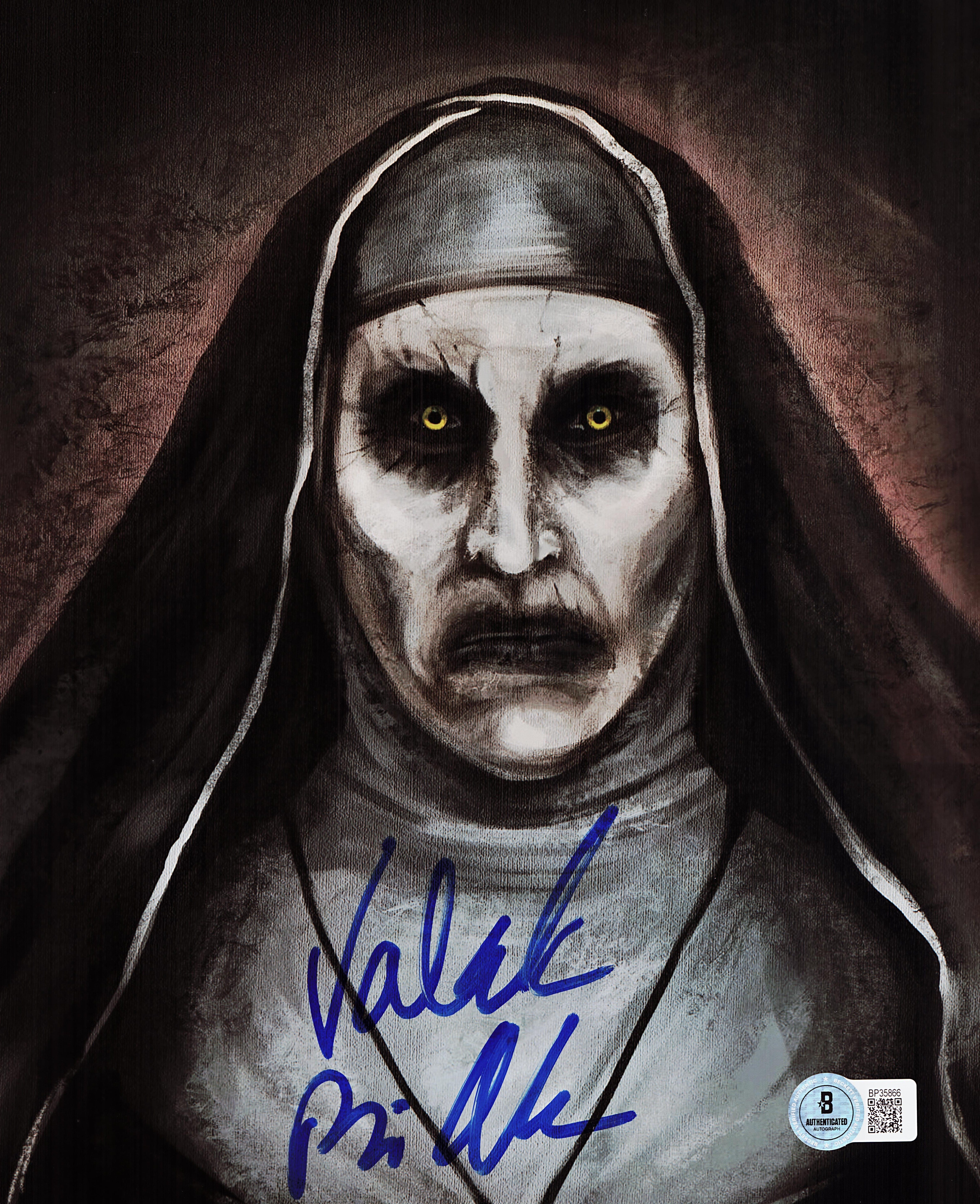 Bonnie Aarons Signed The Nun 8x10 Photo The Conjuring Autograph Valak BAS 866