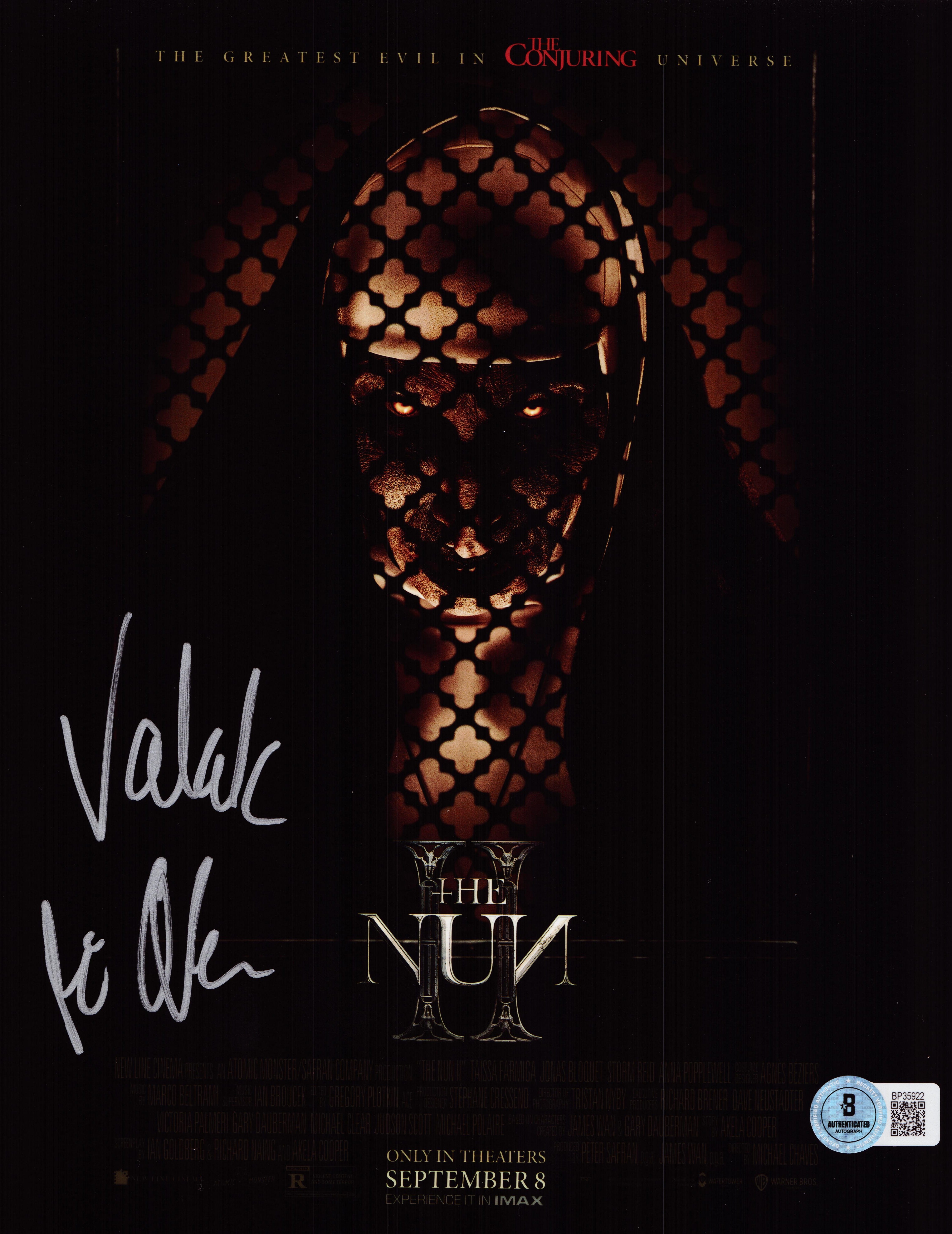 Bonnie Aarons Signed The Nun 8x10 Photo The Conjuring Autograph Valak BAS 922