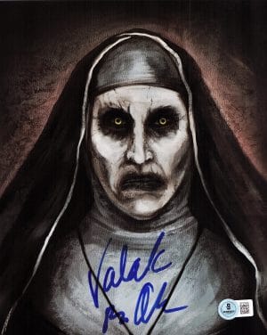 Bonnie Aarons Signed The Nun 8x10 Photo The Conjuring Autograph Valak BAS 909