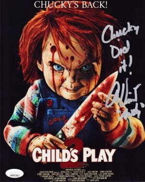Alex Vincent Signed Childs Play 8x10 Photo Chucky Autograph Andy Barclay JSA 841