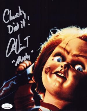 Alex Vincent Signed Childs Play 8x10 Photo Chucky Autograph Andy Barclay JSA 838