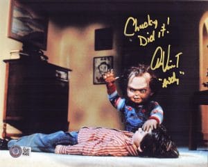 Alex Vincent Signed Childs Play 8x10 Photo Chucky Autograph Andy Barclay JSA BAS 710