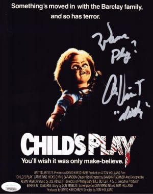 Alex Vincent Signed Childs Play 8x10 Photo Chucky Autograph Andy Barclay JSA 829