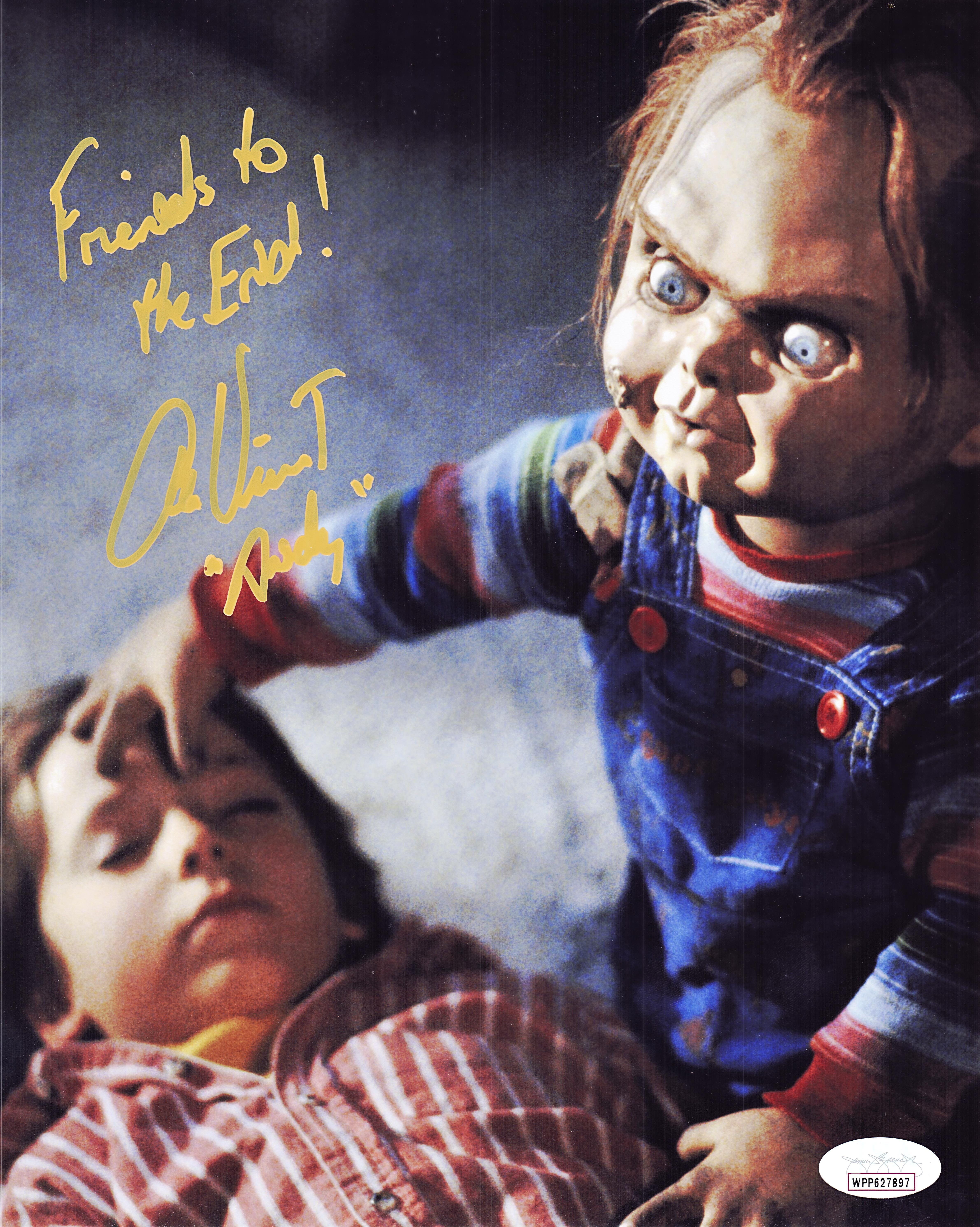 Alex Vincent Signed Childs Play 8x10 Photo Chucky Autograph Andy Barclay JSA 897
