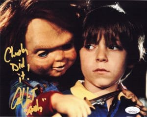 Alex Vincent Signed Childs Play 8x10 Photo Chucky Autograph Andy Barclay JSA 884