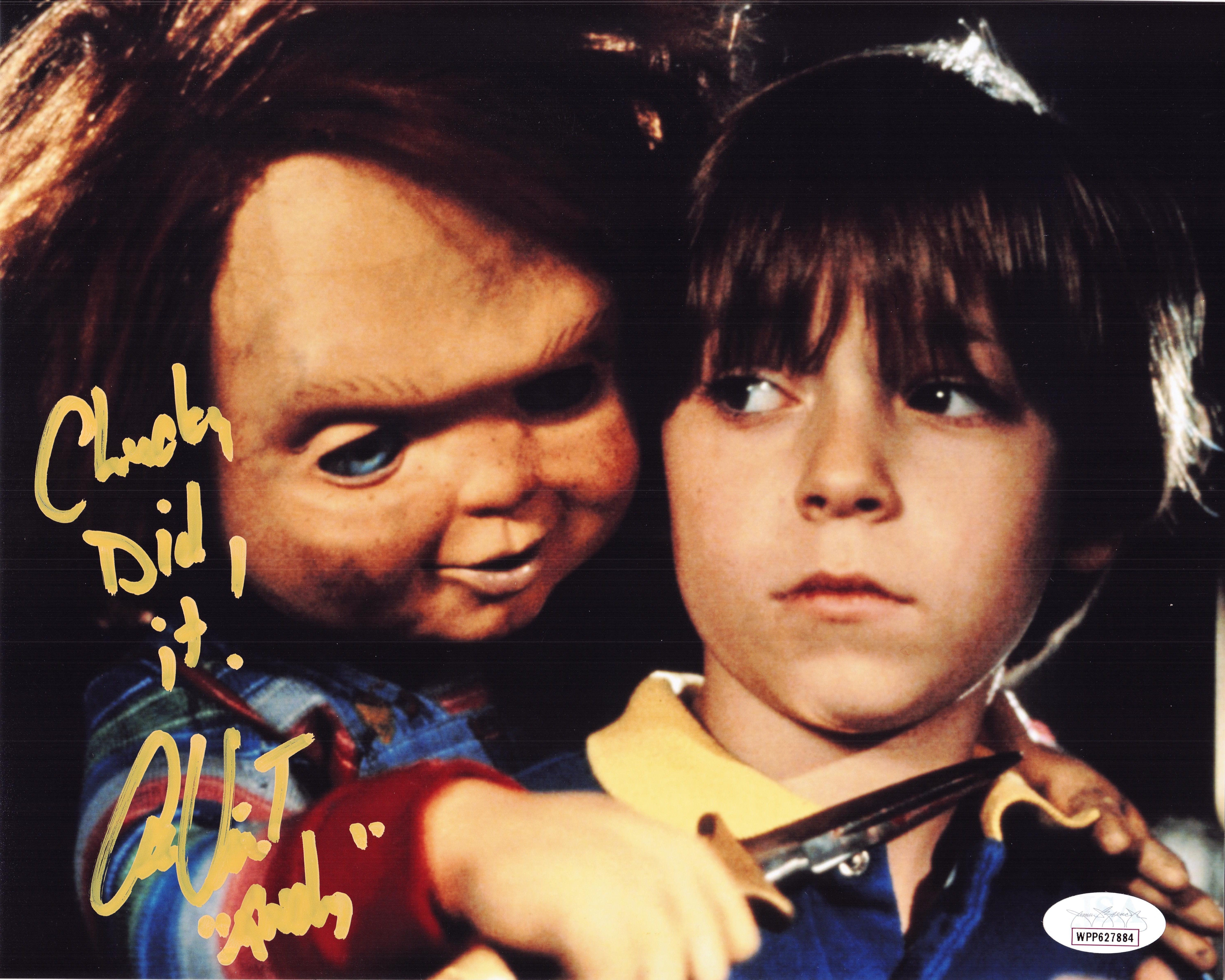 Alex Vincent Signed Childs Play 8x10 Photo Chucky Autograph Andy Barclay JSA 884