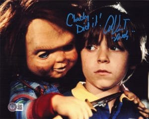Alex Vincent Signed Childs Play 8x10 Photo Chucky Autograph Andy Barclay BAS 707