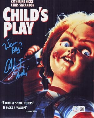 Alex Vincent Signed Childs Play 8x10 Photo Chucky Autograph Andy Barclay JSA BAS 706