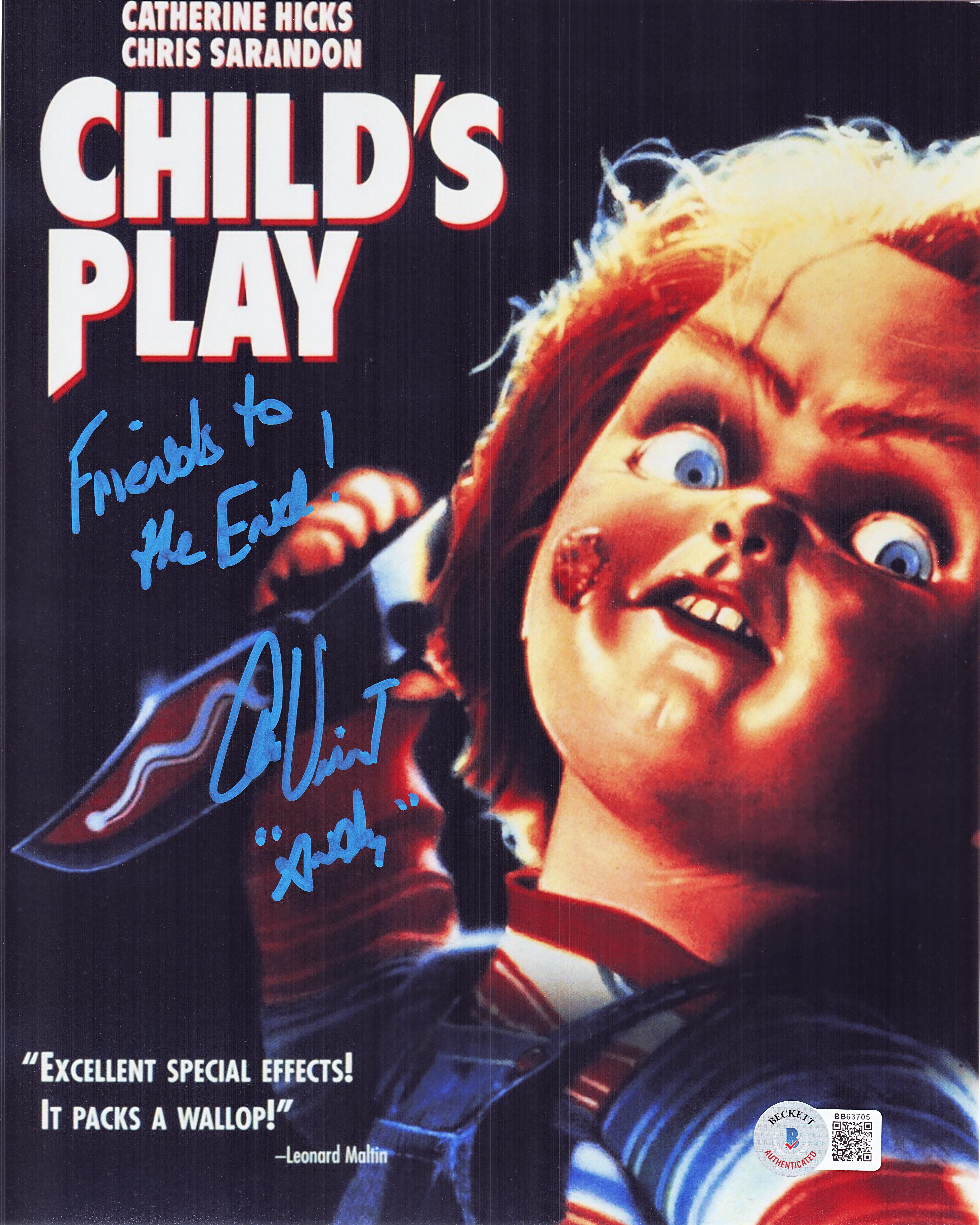 Alex Vincent Signed Childs Play 8x10 Photo Chucky Autograph Andy Barclay BAS 705