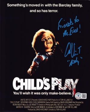 Alex Vincent Signed Childs Play 8x10 Photo Chucky Autograph Andy Barclay BAS 709