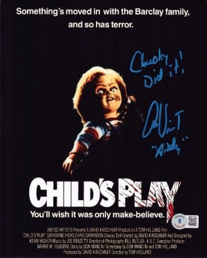 Alex Vincent Signed Childs Play 8x10 Photo Chucky Autograph Andy Barclay BAS 708