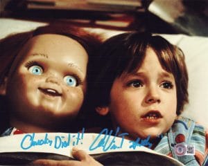 Alex Vincent Signed Childs Play 8x10 Photo Chucky Autograph Andy Barclay BAS 716