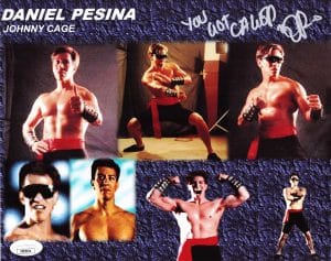 Daniel Pesina Signed Johnny Cage 8x10 Photo Mortal Kombat Autograph JSA 494