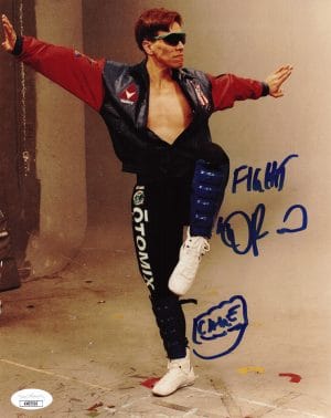 Daniel Pesina Signed Johnny Cage 8x10 Photo Mortal Kombat Autograph JSA 516