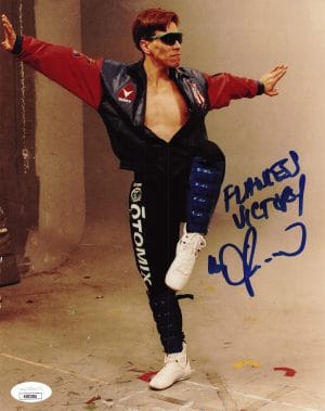Daniel Pesina Signed Johnny Cage 8x10 Photo Mortal Kombat Autograph JSA 506