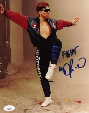 Daniel Pesina Signed Johnny Cage 8x10 Photo Mortal Kombat Autograph JSA 507
