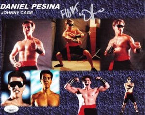 Daniel Pesina Signed Johnny Cage 8x10 Photo Mortal Kombat Autograph JSA 478