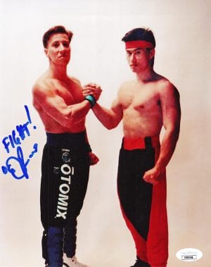 Daniel Pesina Signed Johnny Cage 8x10 Photo Mortal Kombat Autograph JSA 498