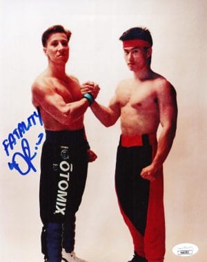 Daniel Pesina Signed Johnny Cage 8x10 Photo Mortal Kombat Autograph JSA 502