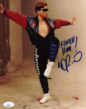 Daniel Pesina Signed Johnny Cage 8x10 Photo Mortal Kombat Autograph JSA 511