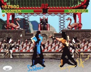 Daniel Pesina Signed Mortal Kombat 8x10 Photo Scorpion Sub Zero Autograph JSA 35