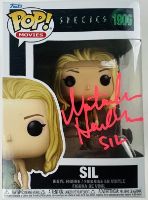 Natasha Henstridge Signed Sil Funko Pop 1906 Species Autograph BAS 914