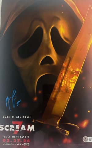 Matthew Lilard Signed Scream 7 11x17 Photo Mini Poster Horror Autograph BAS 395