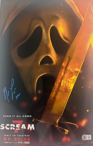 Matthew Lillard Signed Scream 7 11x17 Photo Mini Poster Horror Autograph BAS 394