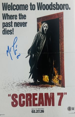 Matthew Lillard Signed Scream 7 11x17 Photo Mini Poster Horror Autograph BAS 393