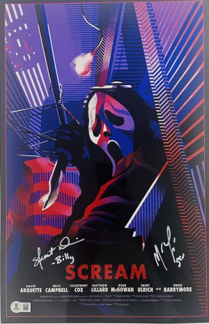 Matthew Lillard Skeet Ulrich Signed Scream 11x17 Photo Horror Autograph BAS 842