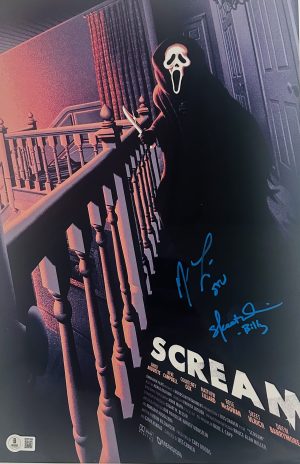 Matthew Lillard Skeet Ulrich Signed Scream 11x17 Photo Horror Autograph BAS 844
