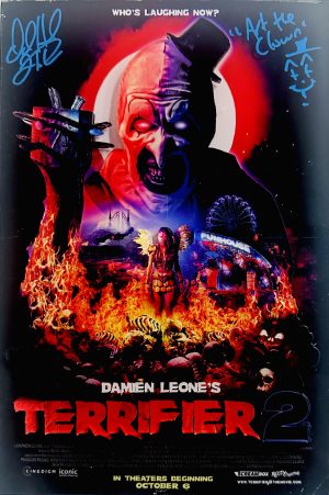 David Howard Thornton Signed Terrifier 2 Multi Layer Creepy Duck Comic Cover BAS