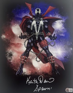 Keith David autograph, Spawn signed photo, Todd McFarlane Spawn, Spawn collectible, comic book memorabilia, signed 11x14 photo, Spawn HBO series, BAS certified autograph, comic collector item, animated series collectible, Spawn fan item, superhero autograph, dark hero collectible, Image Comics Spawn, Keith David signed
